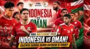Siaran Langsung Timnas Indonesia vs Oman Malam Ini