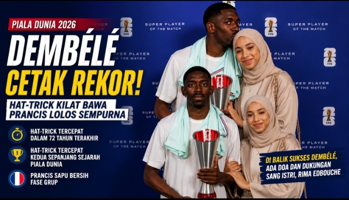 Dembélé Pecahkan Rekor Hat-trick Kilat di Piala Dunia 2026