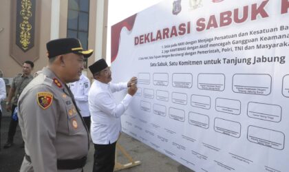Anwar Sadat menandatangani Deklarasi Sabuk Kamtibmas (10/6/2026)