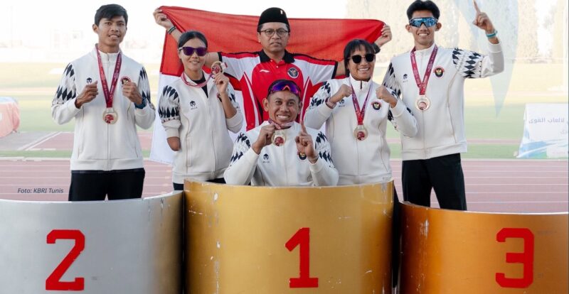 Indonesia Juara Umum Para Atletik Grand Prix Tunisia 2026