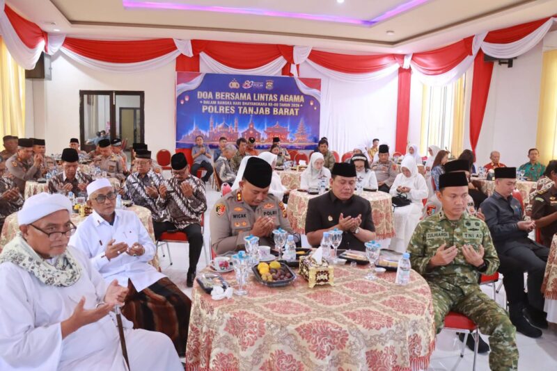 Wabup Katamso Hadiri Doa Lintas Agama HUT Bhayangkara ke-80