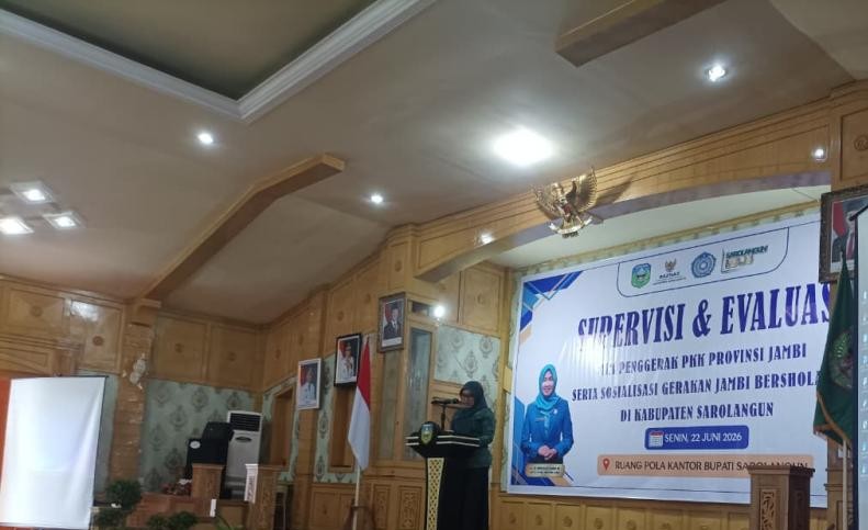 TP PKK Jambi Evaluasi Program dan Perkuat Gerakan Bersholawat di Sarolangun