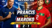 Prediksi Skor Prancis vs Maroko: Les Bleus Difavoritkan Menang 2-1