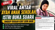 Video Ayah Antar Anak Sekolah Viral, Istri Sampaikan