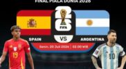 Prediksi Skor Final Piala Dunia 2026: Spanyol vs Argentina 1 - 2