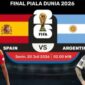 Prediksi Skor Final Piala Dunia 2026: Spanyol vs Argentina 1 - 2