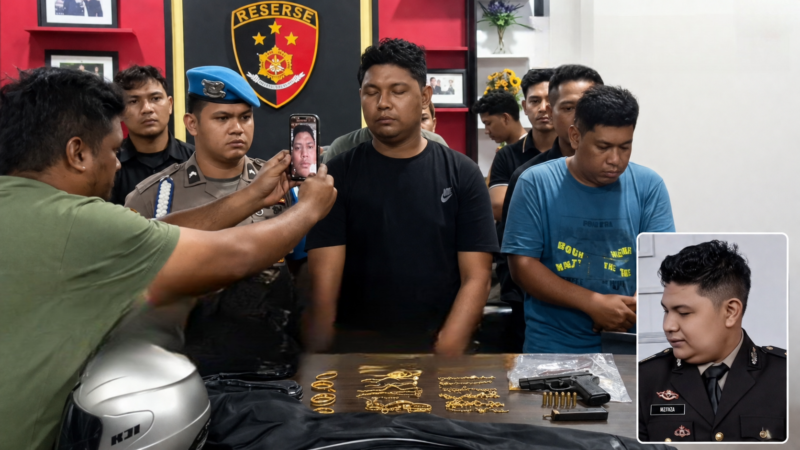 Rampok Toko Emas Pakai Senjata Api, Oknum Polisi Dibekuk