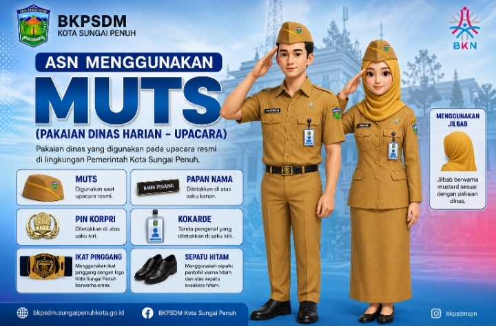 Pemkot Sungai Penuh Wajibkan ASN Gunakan MUTS Saat Upacara
