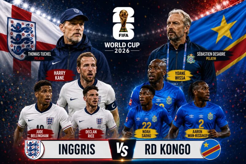 Prediksi Inggris vs RD Kongo