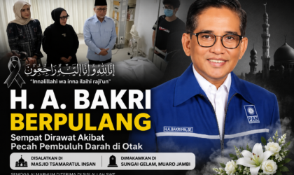 Pecah Pembuluh Darah, H. A. Bakri Tutup Usia pada 58 Tahun