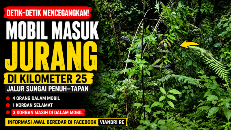 Mobil Terperosok ke Jurang di Kilometer 25 Jalur Tapan