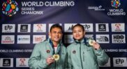 Desak Made dan Veddriq Leonardo Persembahkan Dua Emas di World Climbing Series Chamonix