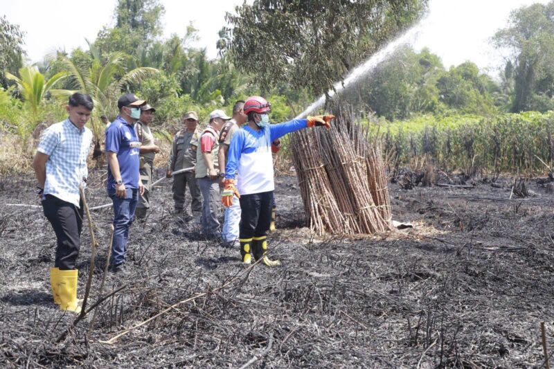Bupati Anwar Sadat Padamkan Karhutla di Kuala Indah