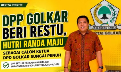 DPP Golkar Beri Restu, Hutri Randa Maju sebagai Calon Ketua DPD Golkar Sungai Penuh