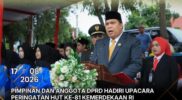 Ketua DPRD Sungai Penuh Hadiri Upacara HUT RI ke-81