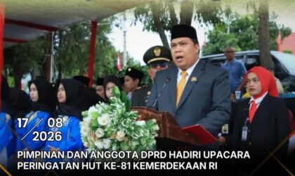 Ketua DPRD Sungai Penuh Hadiri Upacara HUT RI ke-81