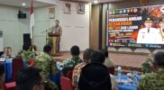 Rakor Penanggulangan Karhutla di Aula Rumah Dinas Bupati Merangin, Jumat (21/8).
