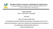 Pengumuman hasil seleksi PPPK Sekolah Rakyat 2026 (Sumber: kemensos.go.id)