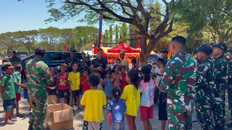 TNI Pulihkan Keceriaan Anak Terdampak Gempa Nagekeo melalui Trauma Healing