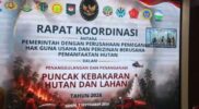 Bupati Anwar Sadat Ikuti Rakor Karhutla