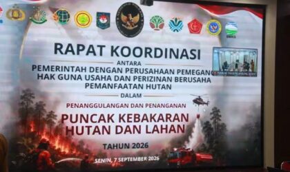 Bupati Anwar Sadat Ikuti Rakor Karhutla