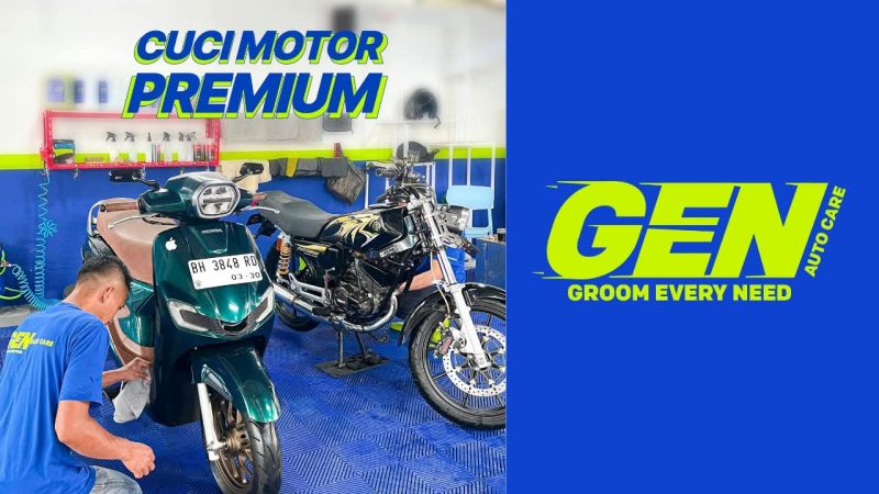 GEN Autocare Hadirkan Layanan Cuci Motor dengan Air Mata Air di Sungai Penuh