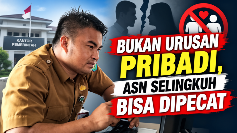 Bukan Urusan Pribadi, ASN Selingkuh Bisa Dipecat