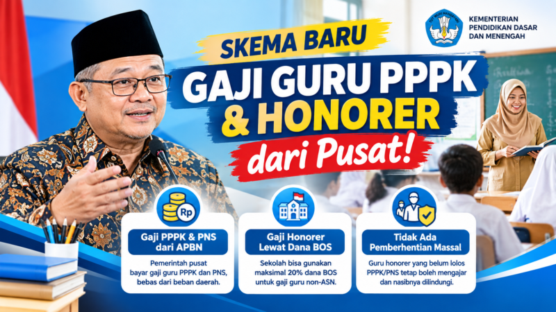 Skema Baru Gaji Guru PPPK dan Honorer