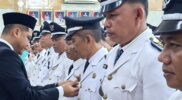 Wabup Sarolangun Gerry Trisatwika melantik 35 Pj Kepala Desa Tahun 2026