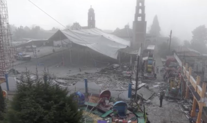 Kembang Api Meledak di Festival Desa, 10 Orang Tewas (Foto SS Reuters TV)