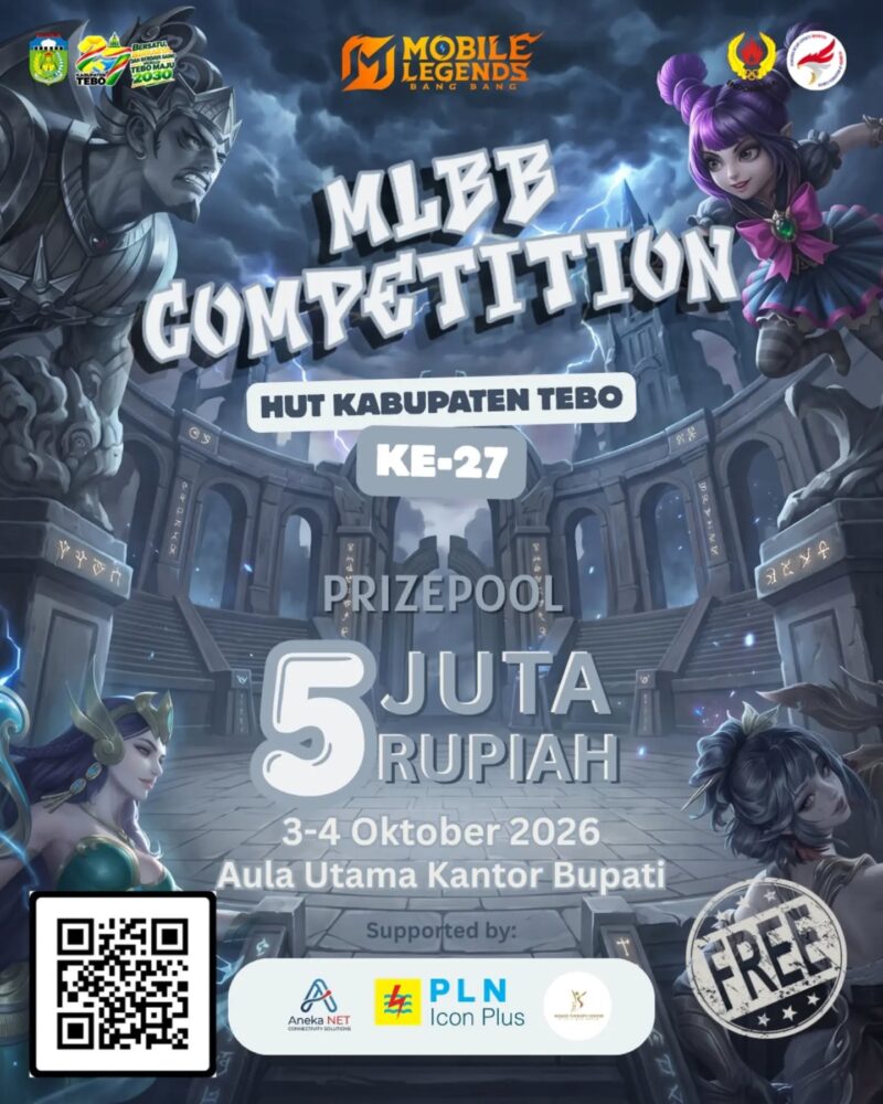MLBB Competition HUT Tebo ke-27 Dibuka, Daftar Gratis