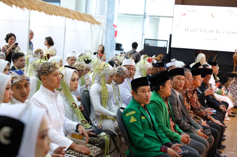 77 pasangan WNI nikah massal di Taiwan (foto Kemenag)