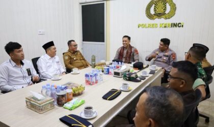 Alfin sambut Kapolres Kerinci AKBP Hermawan
