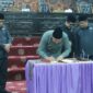M. Syukur tanda tangan kesepakatan APBD-P 2026