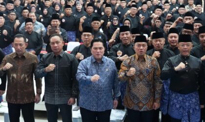 Menpora RI Erick Thohir menghadiri Pelantikan dan Pengukuhan PB IPSI periode 2026-2030 di Gedung Serba Guna Padepokan Pencak Silat TMII, Jakarta Timur, Sabtu (5/9) pagi.(foto:Herry/kemenpora.go.id)
