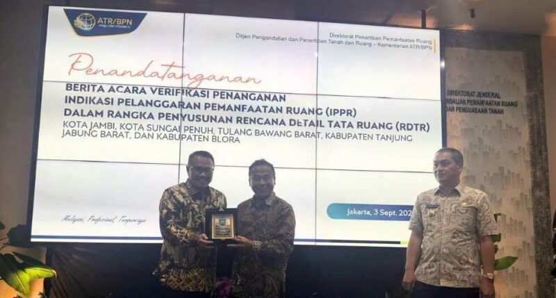 Pemkot Sungai Penuh dan ATR/BPN Teken Kerja Sama Penanganan IPPR untuk RDTR
