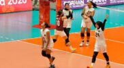 Tim voli putri Indonesia lolos perempat final Asian Games 2026