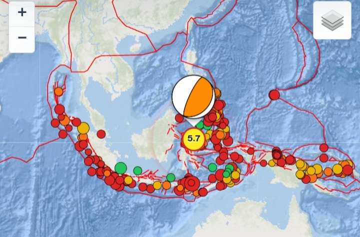 Gempa M5,7 Guncang Pohuwato