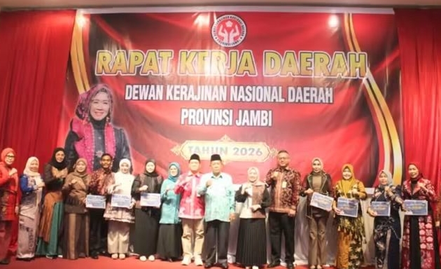 Rakerda Dekranasda Jambi 2026 Bahas Pelestarian Kerajinan Khas Jambi
