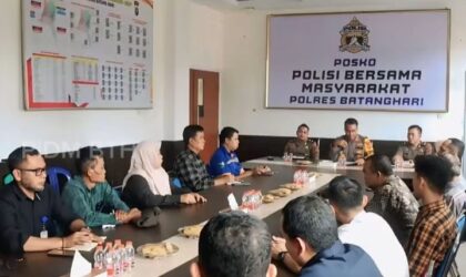 Sat Binmas Polres Batang Hari menggelar pertemuan dan koordinasi bersama sejumlah perwakilan perusahaan di Kabupaten Batang Hari