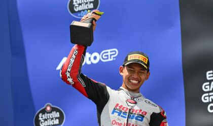 Pembalap Indonesia Mario Suryo Aji dan Veda Ega Pratama