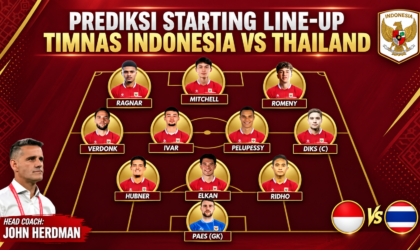 Line Up Indonesia vs Thailand: Baker Jadi Andalan