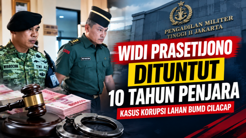 Widi Prasetijono Eks Ajudan Jokowi Dituntut 10 Tahun Penjara