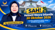 Resmi! Helneti Mesra Segera Duduki Kursi DPRD Sungai Penuh