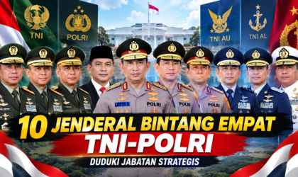 10 Jenderal Bintang Empat TNI-Polri Duduki Jabatan Strategis