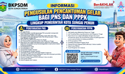 BKPSDM Sungai Penuh Umumkan Syarat Pencantuman Gelar ASN