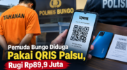 Pemuda Bungo Diduga Pakai QRIS Palsu, Rugi Rp89,9 Juta