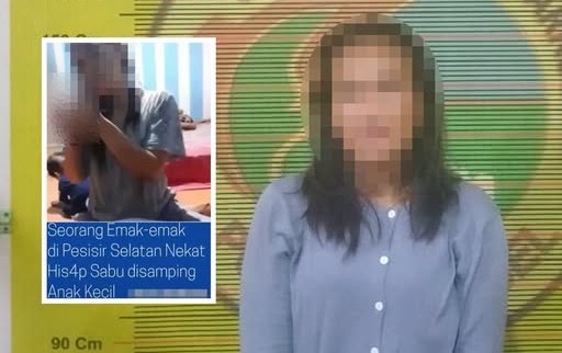 Viral Video Dugaan Penyalahgunaan Sabu, Polisi Amankan IRT di Pesisir Selatan (foto humas polres pesisir selatan)