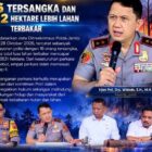 Polda Jambi Ungkap 19 Kasus Karhutla, 16 Tersangka Diamankan (foto Bidhumas polda Jambi)
